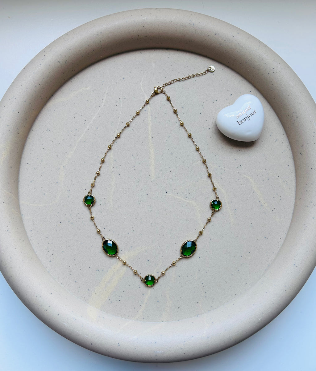 Collier Chaîne Goutte de Cristal