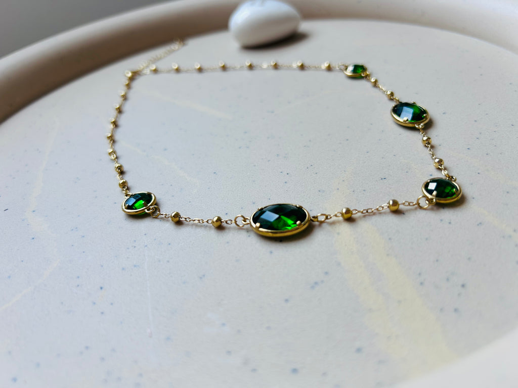 Collier Chaîne Goutte de Cristal