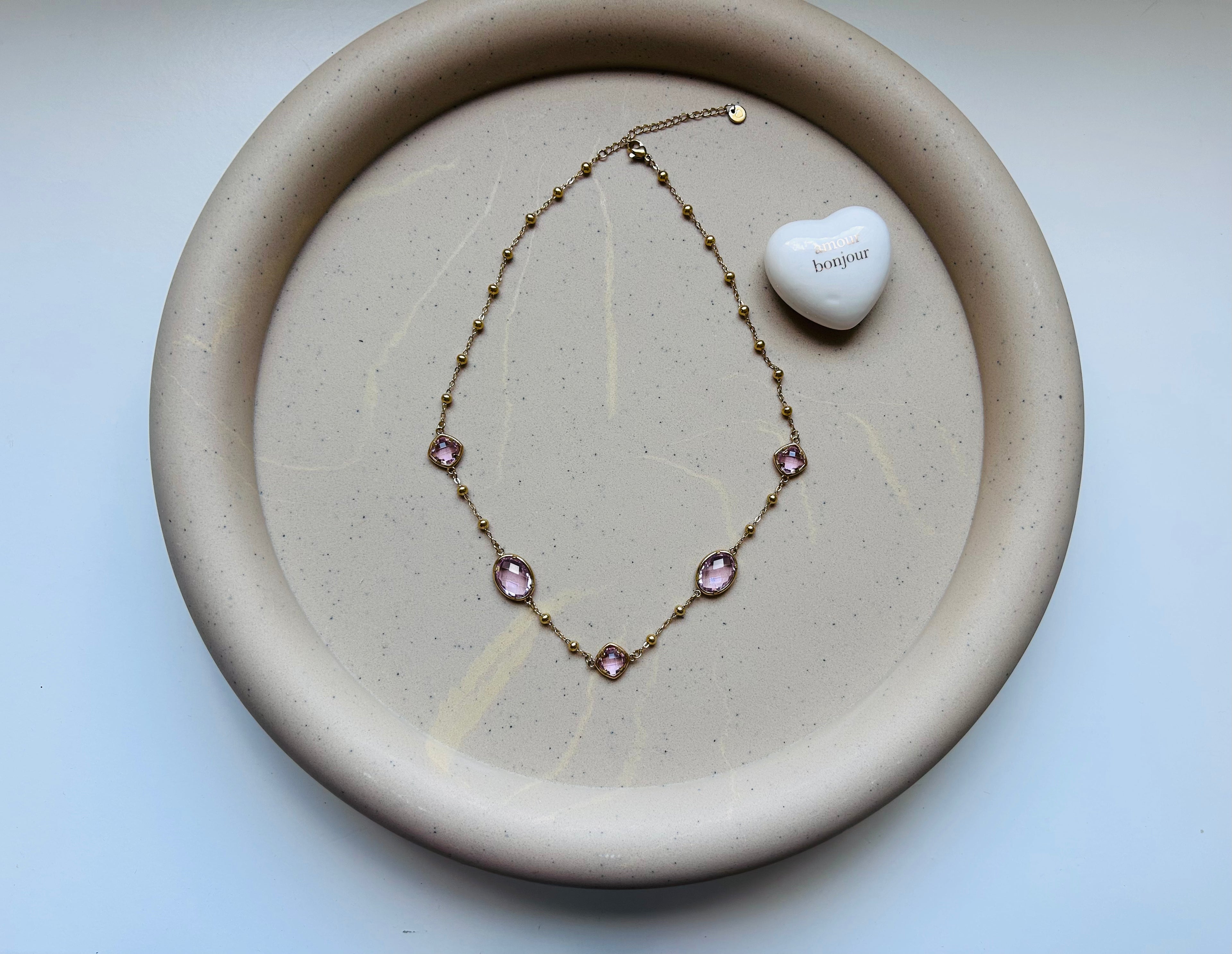 Collier Chaîne Goutte de Cristal