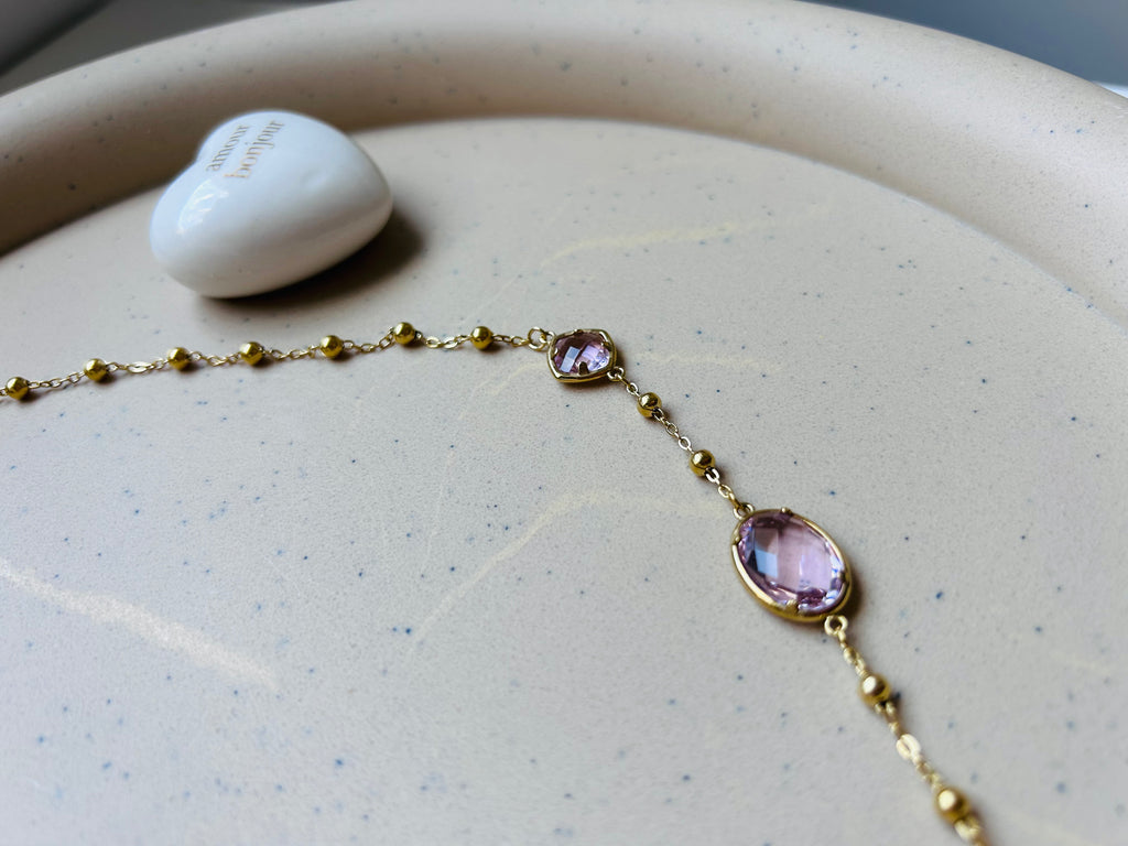 Collier Chaîne Goutte de Cristal