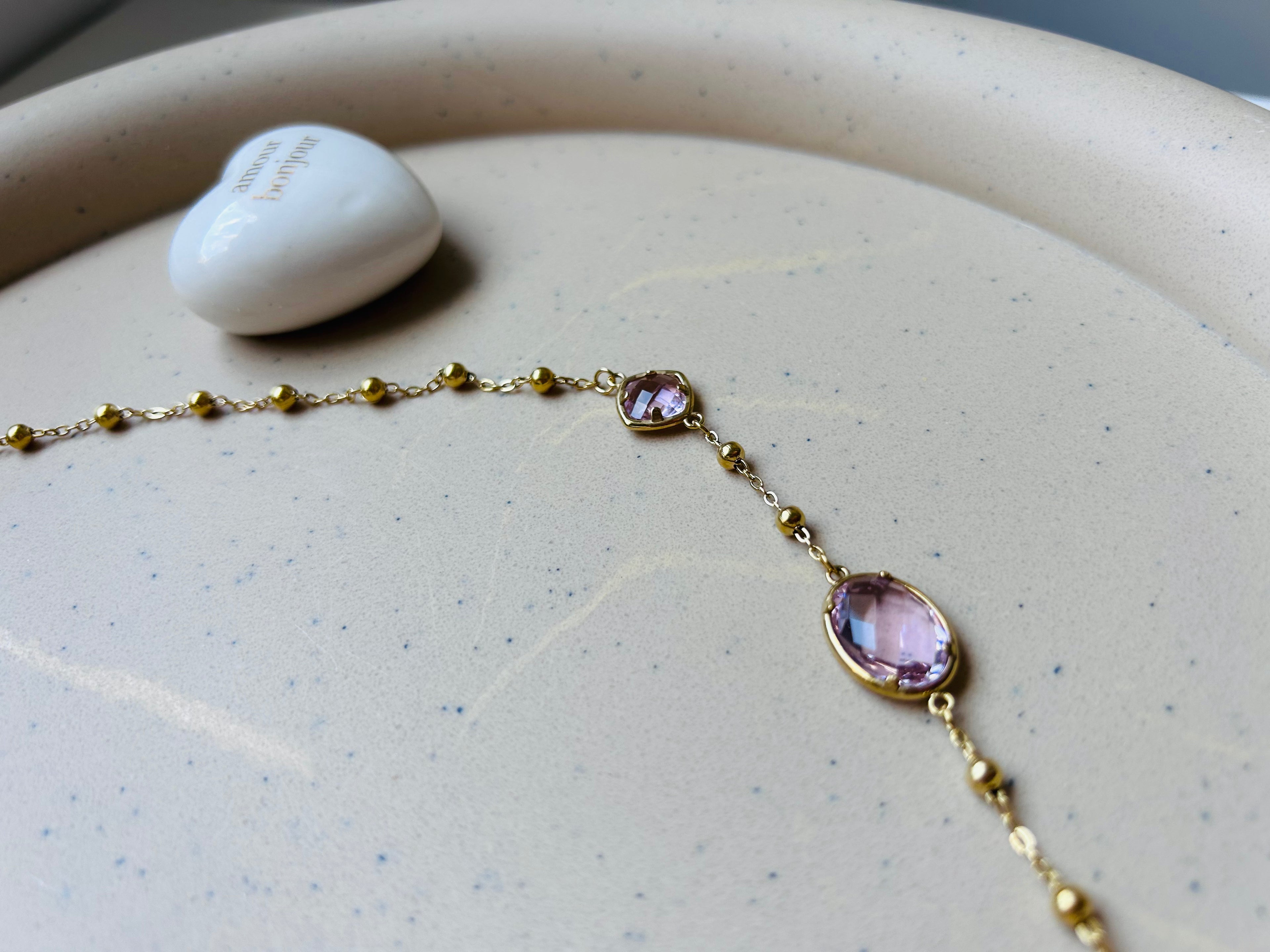 Collier Chaîne Goutte de Cristal