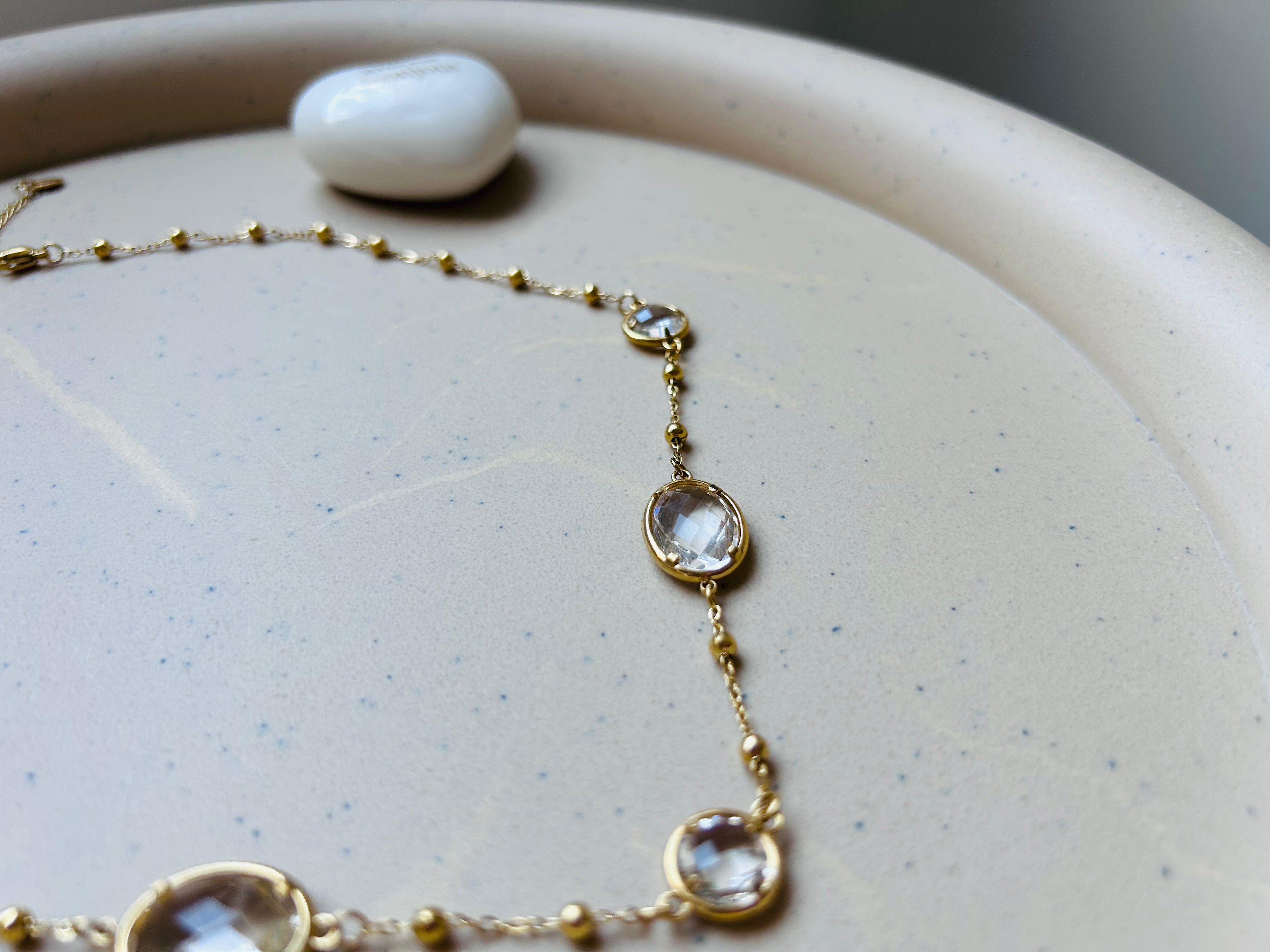 Collier Chaîne Goutte de Cristal